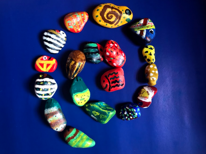 DEVELOPING SELF-ESTEEM THROUGH PEBBLE FISH PAINTING?